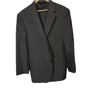 Jos. A Bank Men's Suit Jacket Size 42R Gray Silk Wool Blend Blazer Sport Jacket